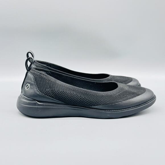 Cole Haan Shoes Womens 10 Black Knit Slip On Ballet Zerogrand Flats Comfort - Picture 1 of 8